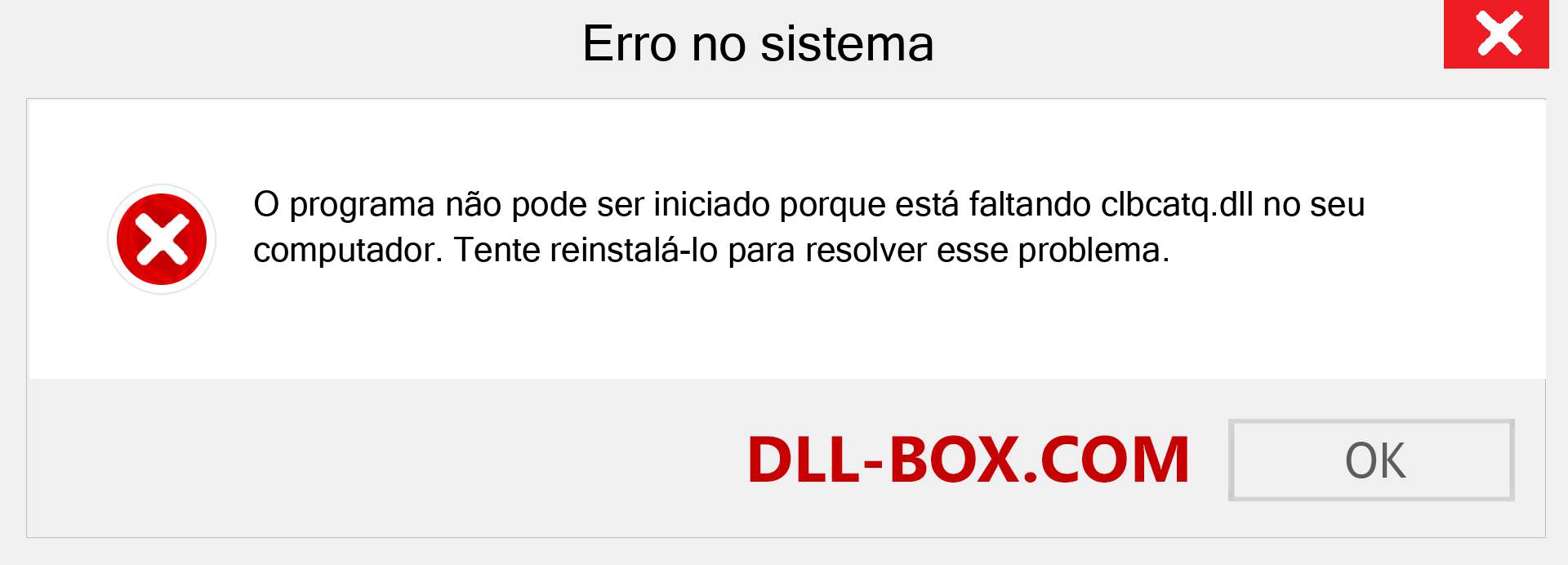 Arquivo clbcatq.dll ausente ?. Download para Windows 7, 8, 10 - Correção de erro ausente clbcatq dll no Windows, fotos, imagens